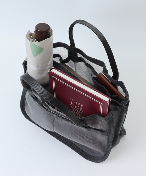 cache cache(カシュ カシュ)の「cache cache カシュカシュ メッシュバッグインバッグ(トートバッグ・レディース・ブラック/ライトベージュ/レオパード/グレー系その他・FREE)」の18枚目の写真