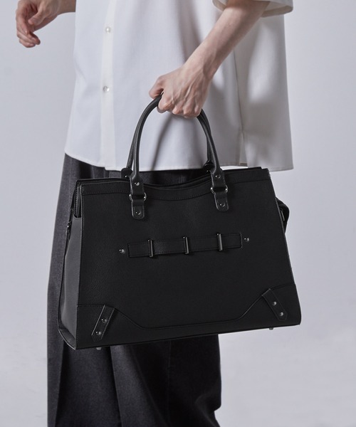 CLEL（クレイル）の「【CLEL】Boston 2way shoulder/hand bag / ボストン 2way ショルダー/ハンド バッグ（ボストンバッグ・メンズ・ブラック・FREE）」の15枚目の写真