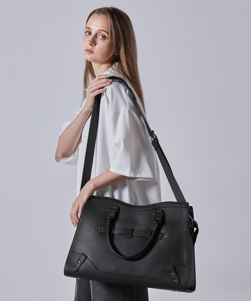 CLEL（クレイル）の「【CLEL】Boston 2way shoulder/hand bag / ボストン 2way ショルダー/ハンド バッグ（ボストンバッグ・メンズ・ブラック・FREE）」の19枚目の写真