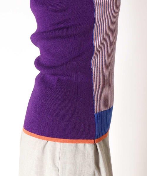 Cepica（セピカ）の「ノースリーブカラーニット（タンクトップ・レディース・パープル/ブルー・FREE）」の16枚目の写真