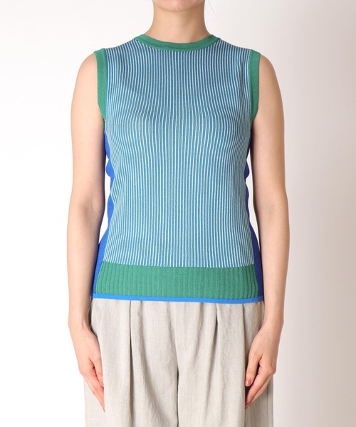 Cepica（セピカ）の「ノースリーブカラーニット（タンクトップ・レディース・パープル/ブルー・FREE）」の19枚目の写真