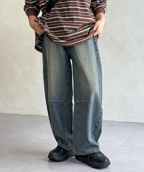 CPCM(シーピーシーエム)の「ライトオンスバレルデニム(デニムパンツ・レディース・ネイビー/ブルー/ブラウン/ブルー系その他/ブラック・MEDIUM/SMALL)」の5枚目の写真