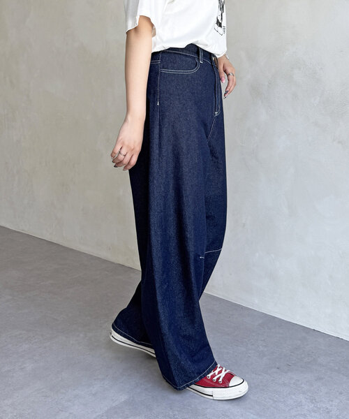 CPCM(シーピーシーエム)の「ライトオンスバレルデニム(デニムパンツ・レディース・ネイビー/ブルー/ブラウン/ブルー系その他/ブラック・MEDIUM/SMALL)」の9枚目の写真