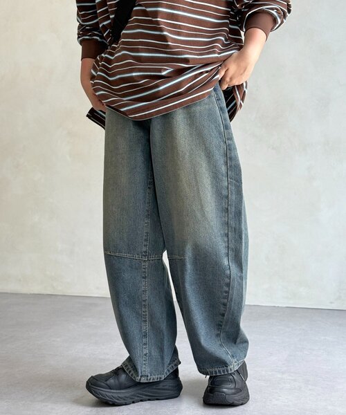 CPCM(シーピーシーエム)の「ライトオンスバレルデニム(デニムパンツ・レディース・ネイビー/ブルー/ブラウン/ブルー系その他/ブラック・MEDIUM/SMALL)」の12枚目の写真