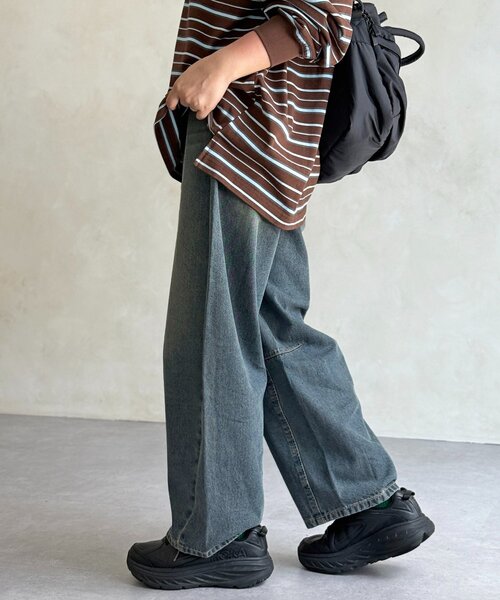 CPCM(シーピーシーエム)の「ライトオンスバレルデニム(デニムパンツ・レディース・ネイビー/ブルー/ブラウン/ブルー系その他/ブラック・MEDIUM/SMALL)」の14枚目の写真