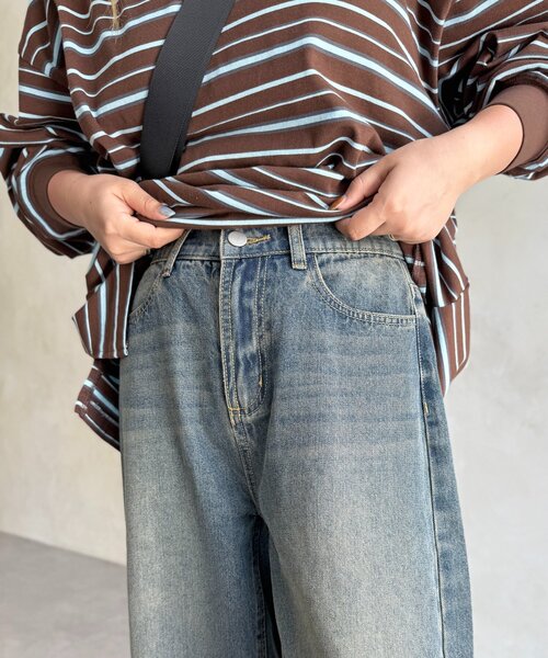 CPCM(シーピーシーエム)の「ライトオンスバレルデニム(デニムパンツ・レディース・ネイビー/ブルー/ブラウン/ブルー系その他/ブラック・MEDIUM/SMALL)」の19枚目の写真