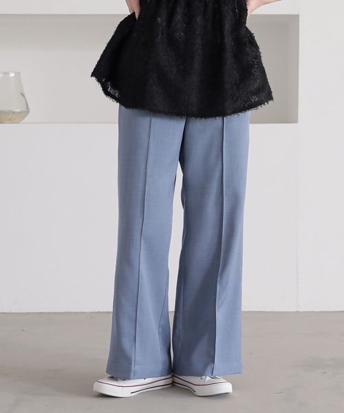 n'OrLABEL(ノアールレーベル)の「『リネンライクほんのりフレアパンツ』(その他パンツ・レディース・グレイッシュベージュ/ブラウン/ブラック/ライトブルー・1/2)」の21枚目の写真