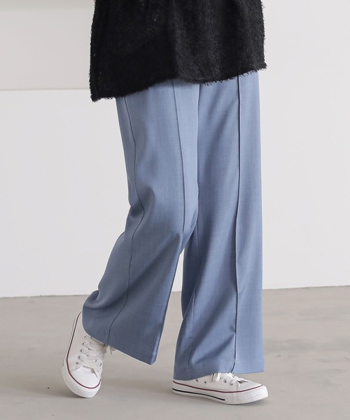 n'OrLABEL(ノアールレーベル)の「『リネンライクほんのりフレアパンツ』(その他パンツ・レディース・グレイッシュベージュ/ブラウン/ブラック/ライトブルー・1/2)」の22枚目の写真