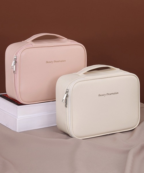 セール】メイクポーチ 大容量 仕切りコスメポーチ（ポーチ
