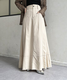 Thevon | 配色ステッチハイウエストフレアスカート(スカート)