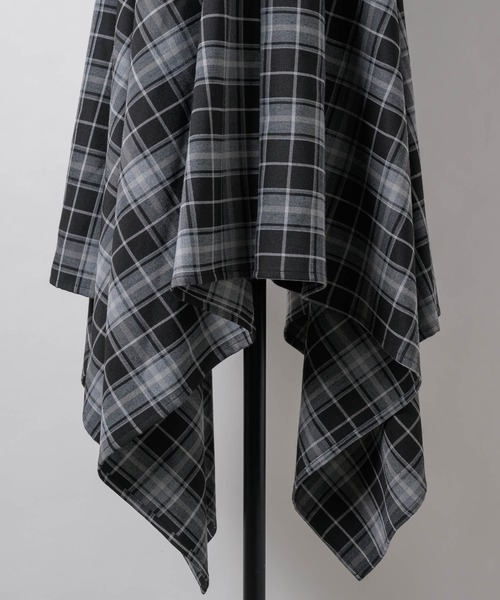 VIOLETTA（ヴィオレッタ）の「チェック柄ハンカチーフヘムスカート（スカート・レディース・ブラック/ブラウン・M/S）」の19枚目の写真