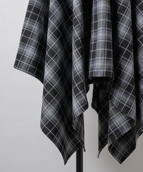 VIOLETTA（ヴィオレッタ）の「チェック柄ハンカチーフヘムスカート（スカート・レディース・ブラック/ブラウン・M/S）」の18枚目の写真