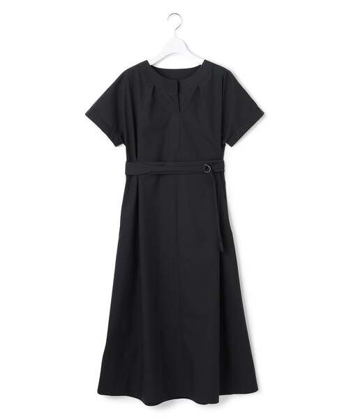 23区 L(ニジュウサンクオオキイサイズ)の「【一部店舗限定/UVカット/洗える】タイプライター サック風 ワンピース(ワンピース・レディース・グレー系/ネイビー系/黄土色系・44/46)」の13枚目の写真