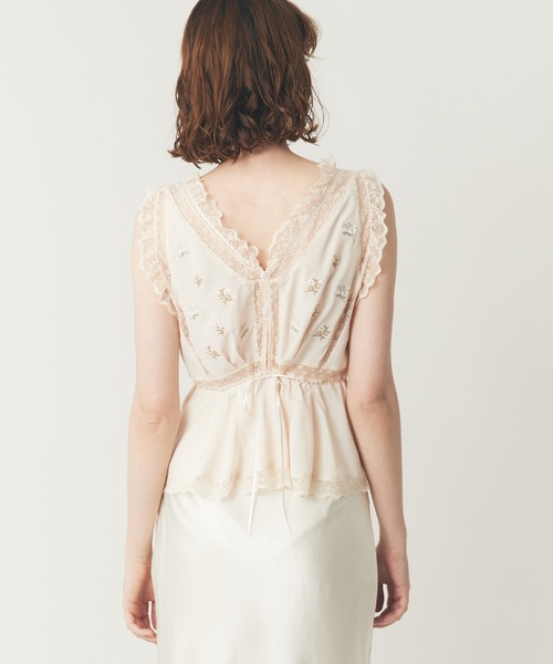 ME COUTURE（ミークチュール）の「フルール刺繍レースmixブラウス（シャツ/ブラウス・レディース・アイボリー/ピンク・FREE）」の12枚目の写真