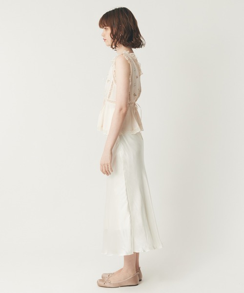 ME COUTURE（ミークチュール）の「フルール刺繍レースmixブラウス（シャツ/ブラウス・レディース・アイボリー/ピンク・FREE）」の9枚目の写真