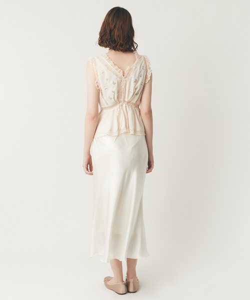 ME COUTURE（ミークチュール）の「フルール刺繍レースmixブラウス（シャツ/ブラウス・レディース・アイボリー/ピンク・FREE）」の10枚目の写真