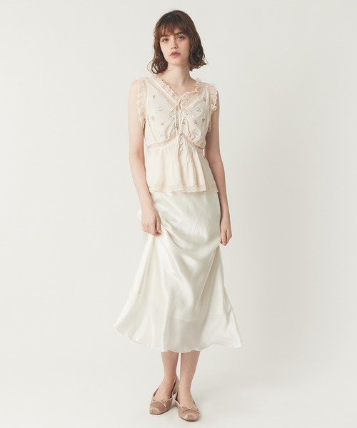 ME COUTURE（ミークチュール）の「フルール刺繍レースmixブラウス（シャツ/ブラウス・レディース・アイボリー/ピンク・FREE）」の7枚目の写真