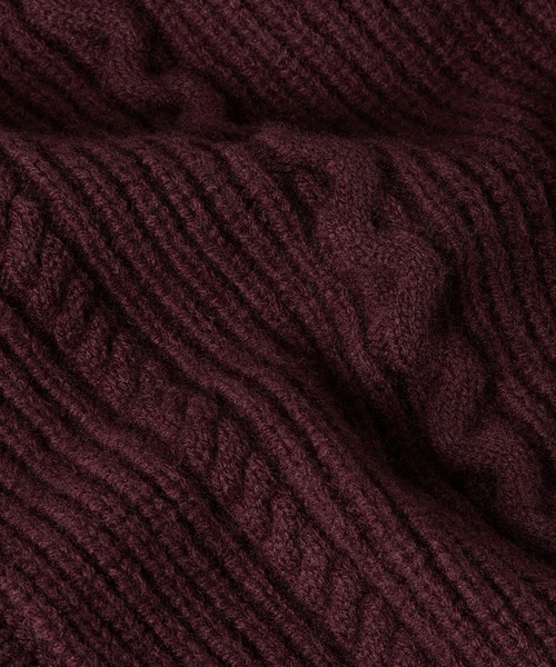 G-STAR（ジースター）の「CABLE CROPPED CARDI KNIT/ケーブル編みクロップドニットセーターカーディガン（カーディガン/ボレロ・レディース・パープル系その他/グレー・X-SMALL/SMALL/MEDIUM）」の6枚目の写真