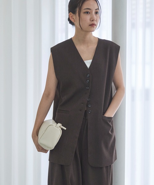 feepur（フェピュール）の「スクエアミニバッグ（ショルダーバッグ・レディース・アイボリー/ブラック・FREE）」の5枚目の写真