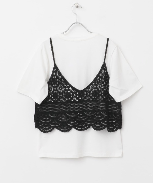 ニットビスチェTシャツセット（Tシャツ/カットソー）｜ITEMS