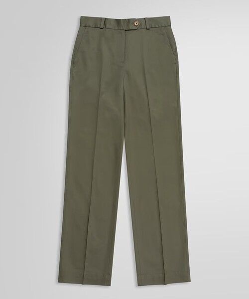 BROOKS BROTHERS(ブルックスブラザーズ)の「ストレッチコットン ワイドレッグ アドバンテージ チノパンツ(チノパンツ・レディース・オリーブ・4/2)」の5枚目の写真