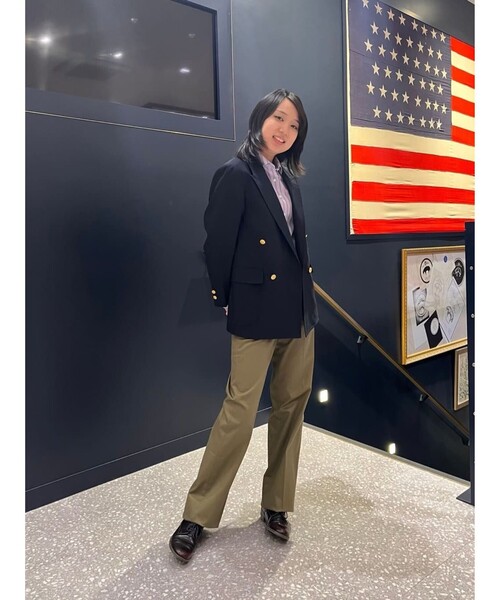 BROOKS BROTHERS(ブルックスブラザーズ)の「ストレッチコットン ワイドレッグ アドバンテージ チノパンツ(チノパンツ・レディース・オリーブ・4/2)」の8枚目の写真