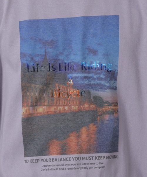 LAKOLE(ラコレ)の「フォト刺繍T / 498738(Tシャツ/カットソー・メンズ・ラベンダー/ホワイト/サンドグレー・MEDIUM/LARGE)」の17枚目の写真