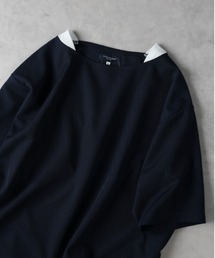 BACK NUMBER（バックナンバー）の「【BACK NUMBER】ボートネックフェイクレイヤードＴシャツ（Tシャツ/カットソー）」