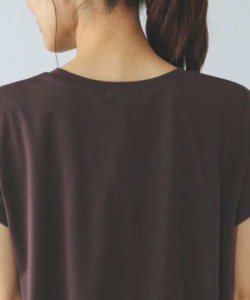 GLOBAL WORK（グローバルワーク）の「フローズンTコクーンプルオーバー/575665（Tシャツ/カットソー・レディース・ダークグレー/ホワイト×ブラック/ブラウン系その他・LARGE/MEDIUM）」の16枚目の写真