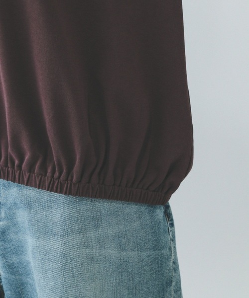 GLOBAL WORK（グローバルワーク）の「フローズンTコクーンプルオーバー/575665（Tシャツ/カットソー・レディース・ダークグレー/ホワイト×ブラック/ブラウン系その他・LARGE/MEDIUM）」の14枚目の写真