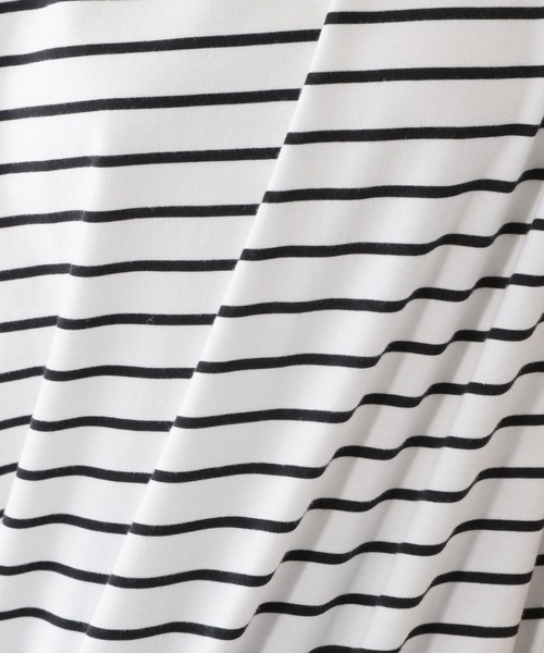 GLOBAL WORK（グローバルワーク）の「フローズンTコクーンプルオーバー/575665（Tシャツ/カットソー・レディース・ダークグレー/ホワイト×ブラック/ブラウン系その他・LARGE/MEDIUM）」の11枚目の写真