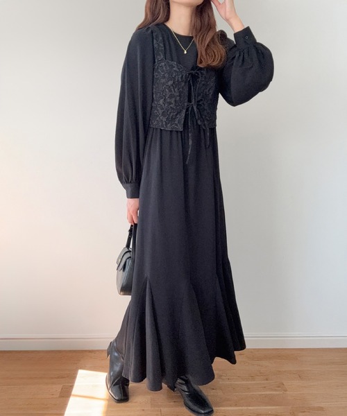 【最終値下げ】HONEYMIHONEY パフスリーブ ジャガードワンピース 2025年最新】honey mi honey ジャガードの人気アイテム - メルカリ