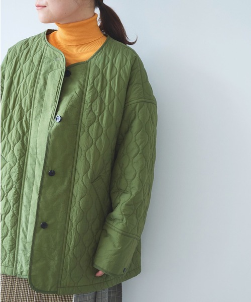 yuni（ユニ ）の「ナイロン evodown quilting ジャケット（ダウン