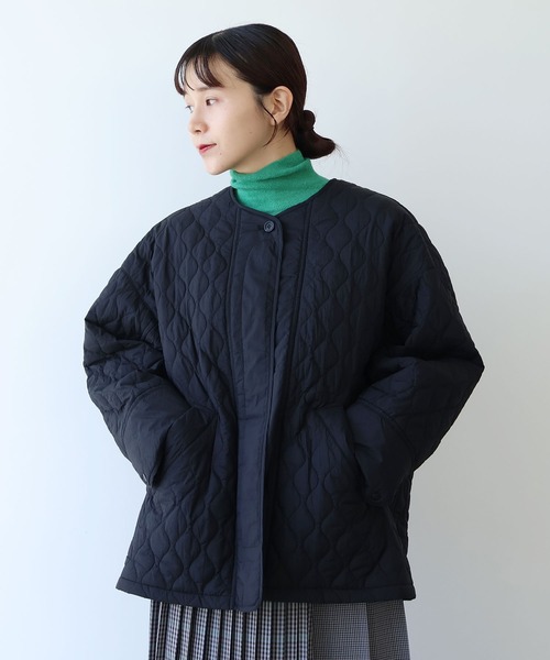yuni（ユニ ）の「ナイロン evodown quilting ジャケット（ダウン