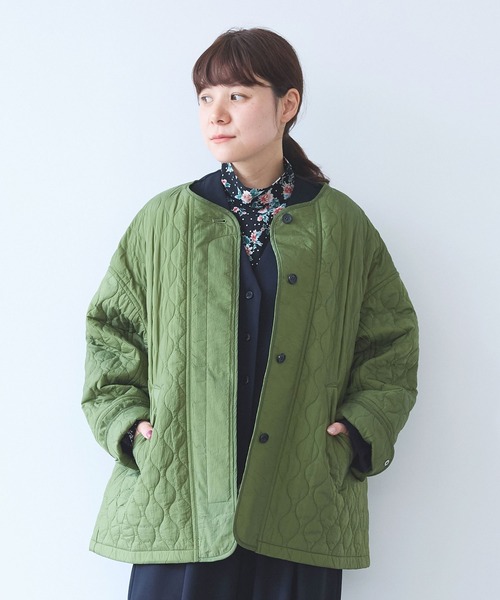yuni（ユニ ）の「ナイロン evodown quilting ジャケット（ダウン