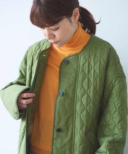 yuni（ユニ ）の「ナイロン evodown quilting ジャケット（ダウン
