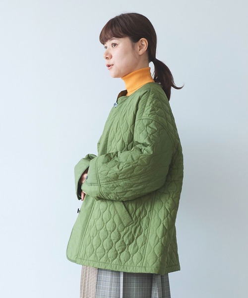 yuni（ユニ ）の「ナイロン evodown quilting ジャケット（ダウン