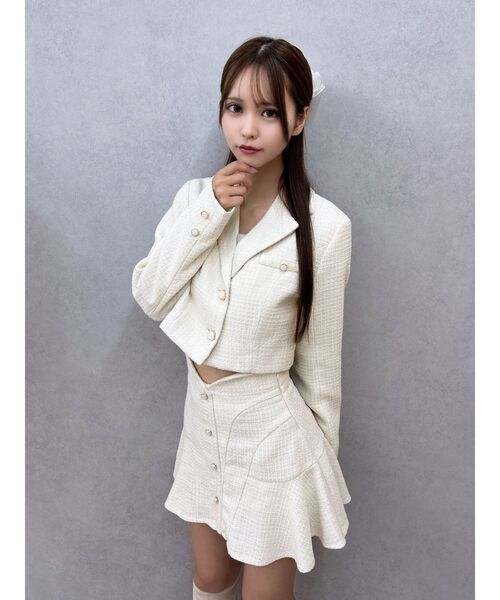 EATME(イートミー)の「【SETUP】ツイード テーラードジャケット(テーラードジャケット・レディース・オレンジ/グレー/アイボリー/ブラック・FREE)」の20枚目の写真