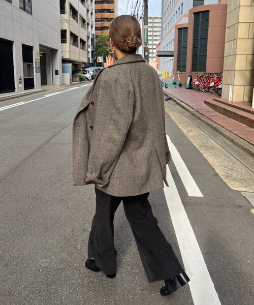 セール】ツィードオーバージャケット（テーラードジャケット