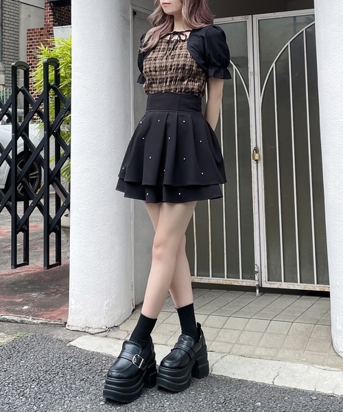 abc une face（アーベーセーアンフェイス）の「ボレロレイヤードブラウス（シャツ/ブラウス・レディース・ホワイト系その他/ブラウン系その他/ネイビー系・FREE）」の13枚目の写真