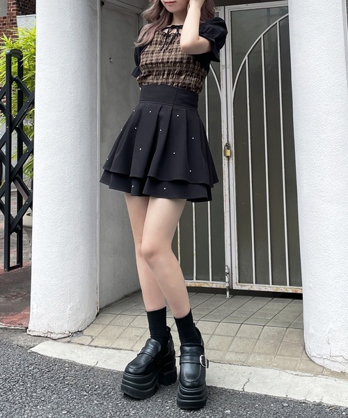 abc une face（アーベーセーアンフェイス）の「ボレロレイヤードブラウス（シャツ/ブラウス・レディース・ホワイト系その他/ブラウン系その他/ネイビー系・FREE）」の15枚目の写真