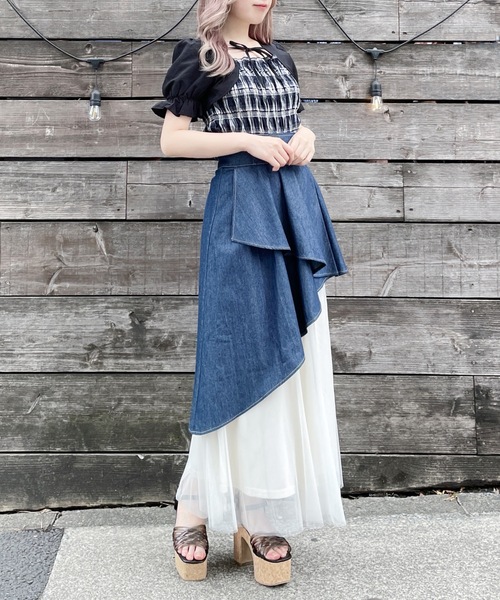 abc une face（アーベーセーアンフェイス）の「ボレロレイヤードブラウス（シャツ/ブラウス・レディース・ホワイト系その他/ブラウン系その他/ネイビー系・FREE）」の20枚目の写真