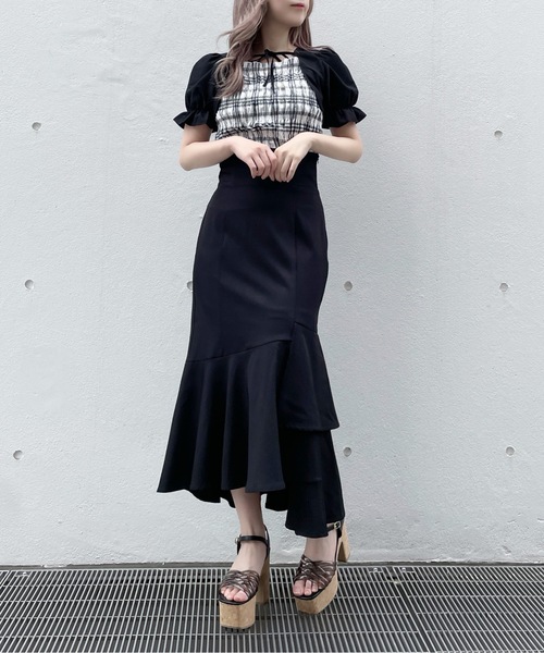 abc une face（アーベーセーアンフェイス）の「ボレロレイヤードブラウス（シャツ/ブラウス・レディース・ホワイト系その他/ブラウン系その他/ネイビー系・FREE）」の9枚目の写真