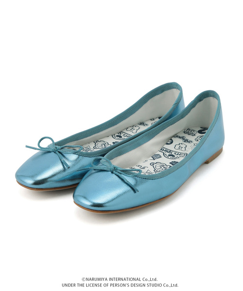 ADAM ET ROPE'（アダムエロペ）の「【サステナブル】【ANGEL BLUE×ADAM ET ROPE'】メタリックバレエ（バレエシューズ・レディース・サックスブルー・24.0cm/23.5cm）」の7枚目の写真