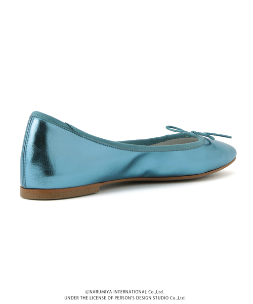 ADAM ET ROPE'（アダムエロペ）の「【サステナブル】【ANGEL BLUE×ADAM ET ROPE'】メタリックバレエ（バレエシューズ・レディース・サックスブルー・24.0cm/23.5cm）」の9枚目の写真