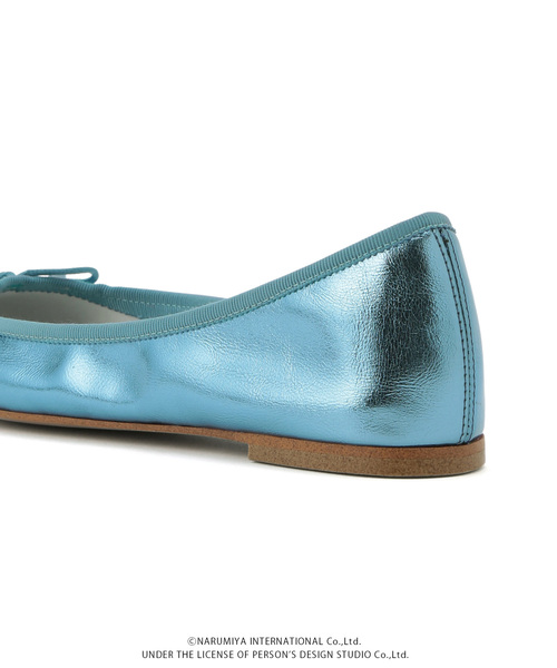 ADAM ET ROPE'（アダムエロペ）の「【サステナブル】【ANGEL BLUE×ADAM ET ROPE'】メタリックバレエ（バレエシューズ・レディース・サックスブルー・24.0cm/23.5cm）」の10枚目の写真