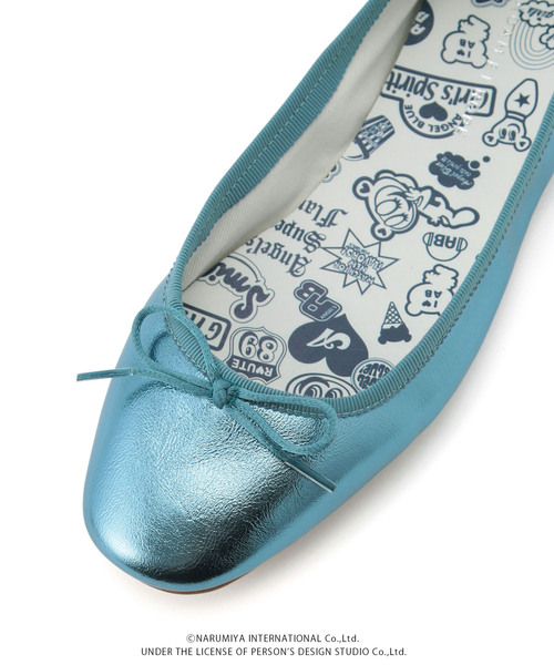 ADAM ET ROPE'（アダムエロペ）の「【サステナブル】【ANGEL BLUE×ADAM ET ROPE'】メタリックバレエ（バレエシューズ・レディース・サックスブルー・24.0cm/23.5cm）」の11枚目の写真