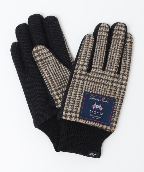 SHIPS(シップス)の「SHIPS: MOON ニット グローブ(手袋・メンズ・ブラック/グレー/ネイビー/ブラウン/ブラウン系・ONE SIZE)」の5枚目の写真