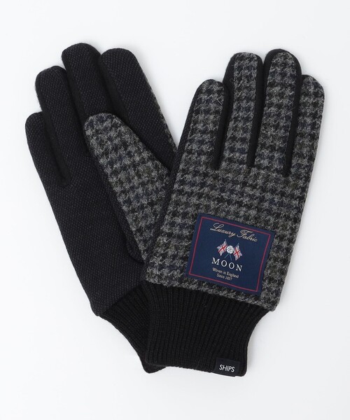SHIPS(シップス)の「SHIPS: MOON ニット グローブ(手袋・メンズ・ブラック/グレー/ネイビー/ブラウン/ブラウン系・ONE SIZE)」の3枚目の写真