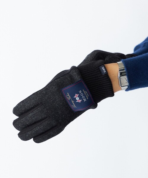 SHIPS(シップス)の「SHIPS: MOON ニット グローブ(手袋・メンズ・ブラック/グレー/ネイビー/ブラウン/ブラウン系・ONE SIZE)」の15枚目の写真